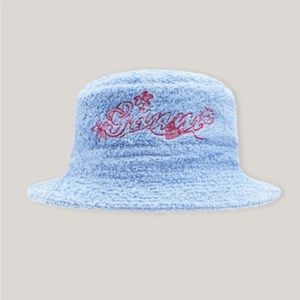 Ganni Bucket Hat Blue Terry Size XS/S NWT